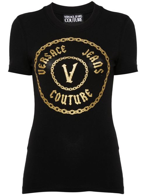 T-shirt donna maniche corte Versace jeans Couture | 77HAHT02CJ03TG89